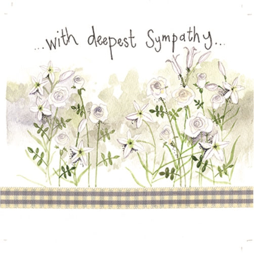 Alex Clark Sympathy Flowers Card