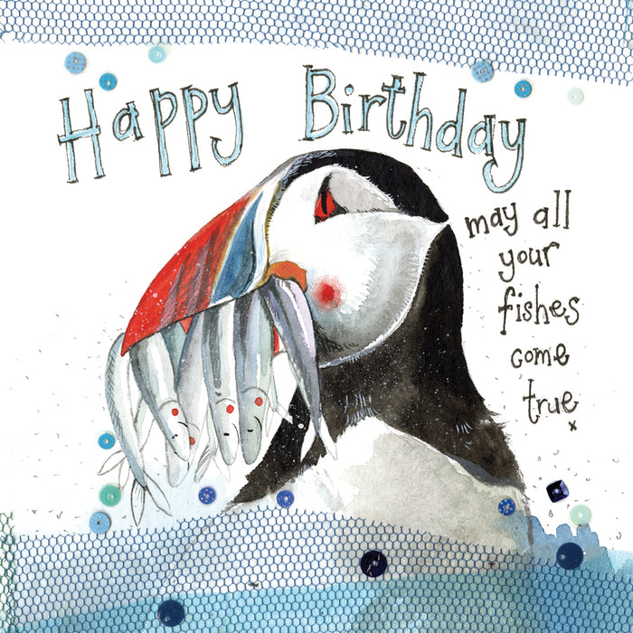 Alex Clark Fishes Come True Birthday Card