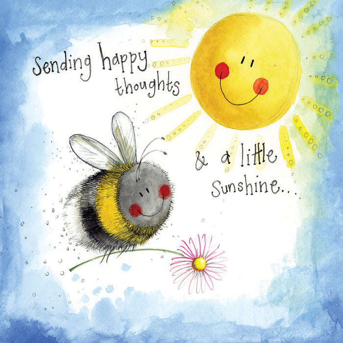 Alex Clark Sunshine Thoughts Bee Thinking Of You Card