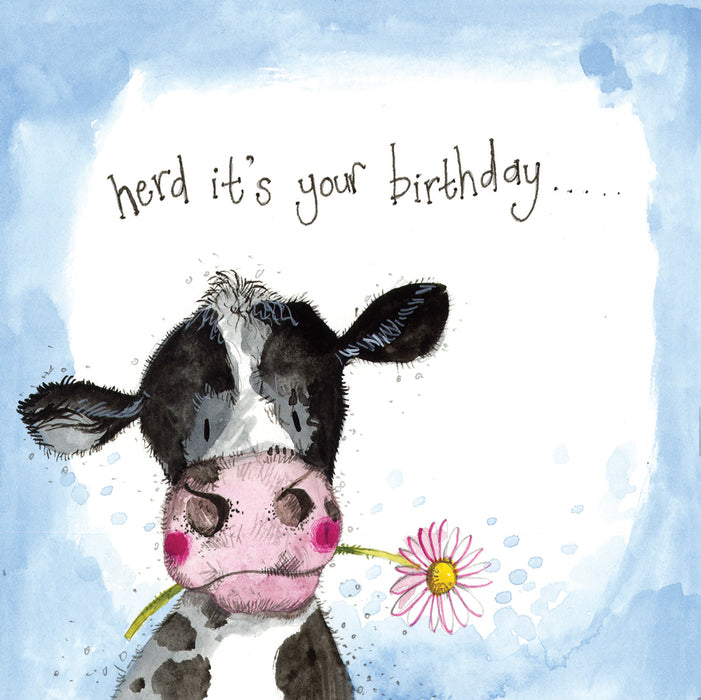 Alex Clark Sunshine Cow Birthday Card