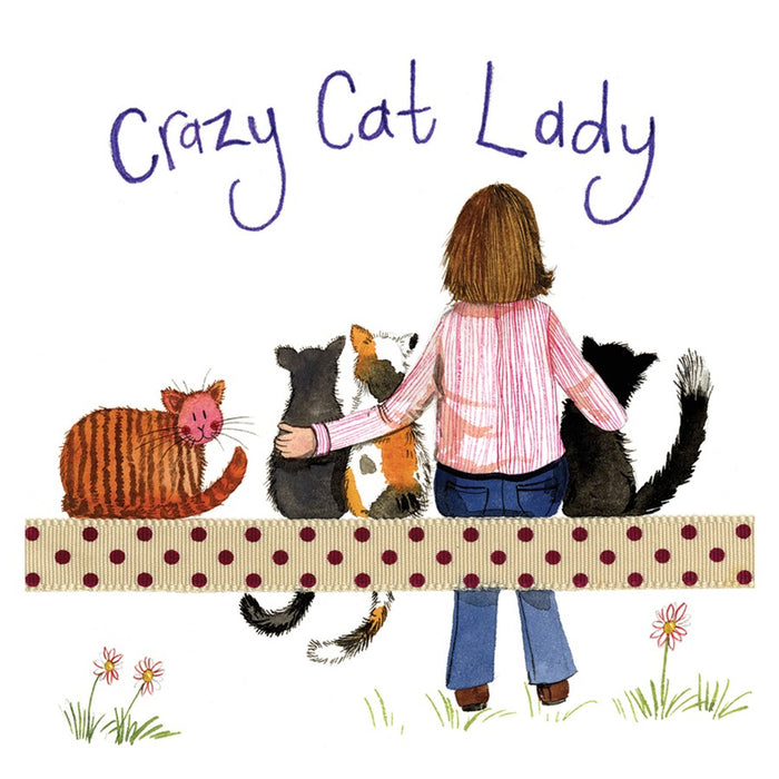 Alex Clark Crazy Cat Lady Coaster