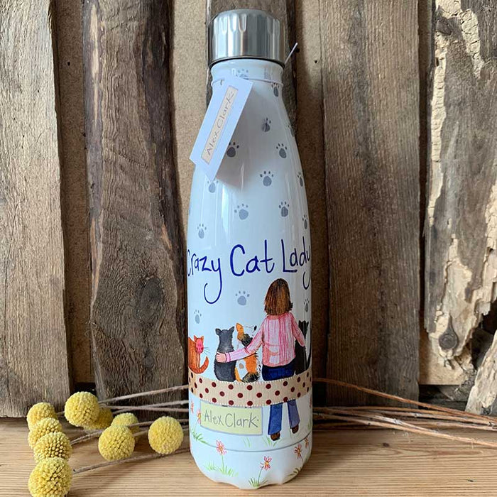 Alex Clark Crazy Cat Lady Water Bottle