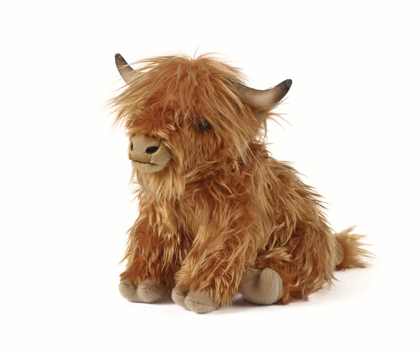 Living Nature Plush Highland Cow with Sound