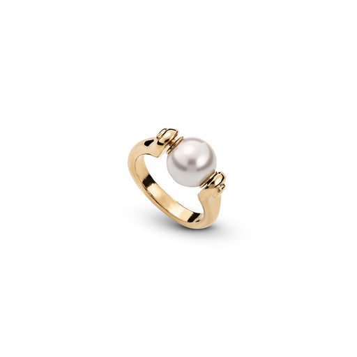UNOde50 Ring Pearl Moon Gold