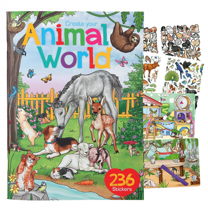 Create Your Animal World Sticker Book