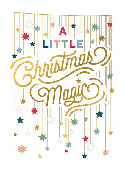 Art File A Little Christmas Magic Christmas Card