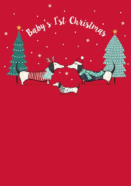 Art File Baby's 1st Christmas Card