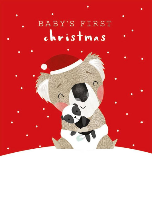 Art File Koala Baby's 1st Christmas Card