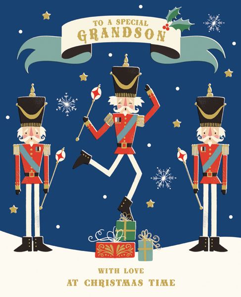 Art File Grandson Nutcracker Christmas Card