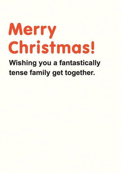Art File Fantastically Tense Christmas Card