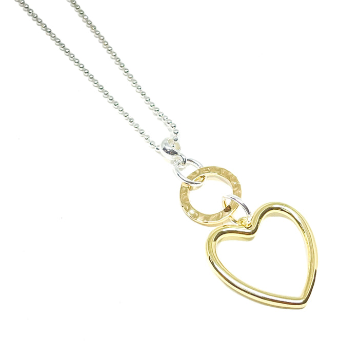 Clementine Athena Heart Necklace - Gold