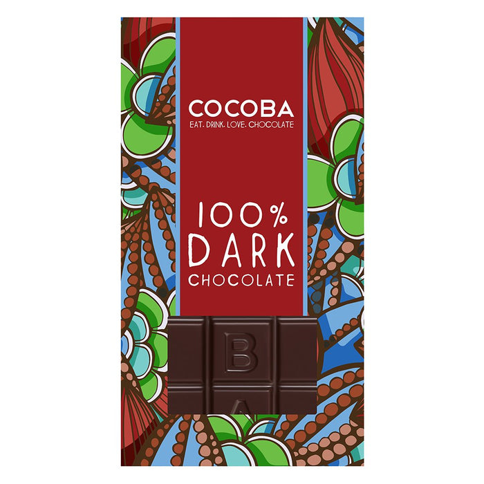 Cocoba 100% Dark Chocolate Bar