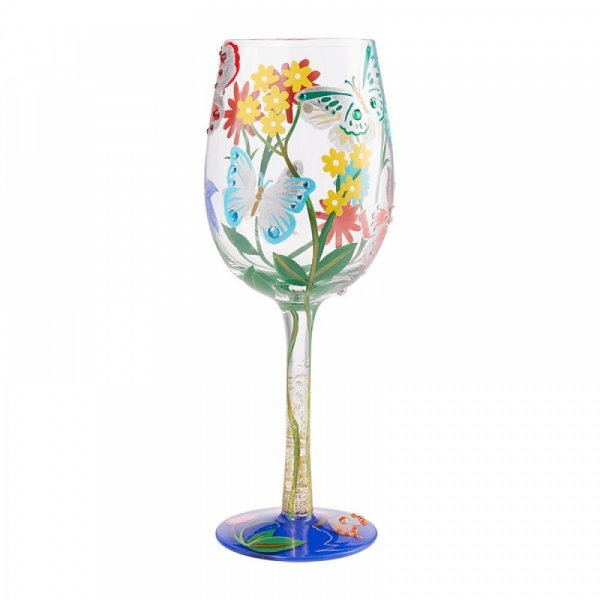 Lolita Bejeweled Butterfly Wine Glass