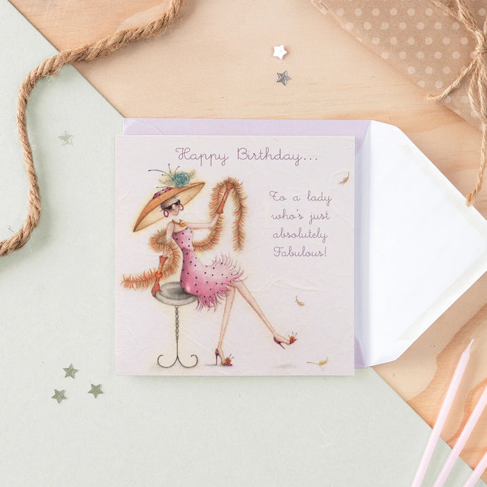 Berni Parker To A Lady Who's Absolutely Fabulous Card