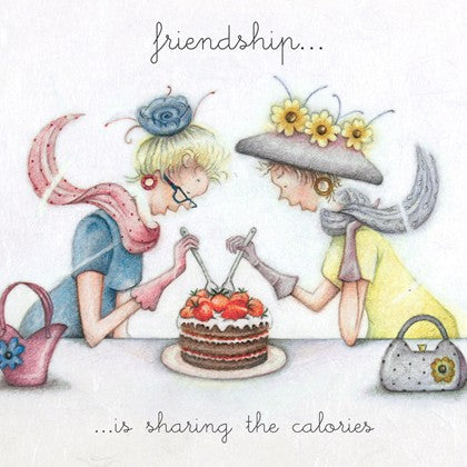 Berni Parker Friendship Is Sharing The Calories Card