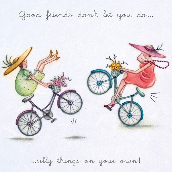 Berni Parker Good Friends Don't Let You... Card