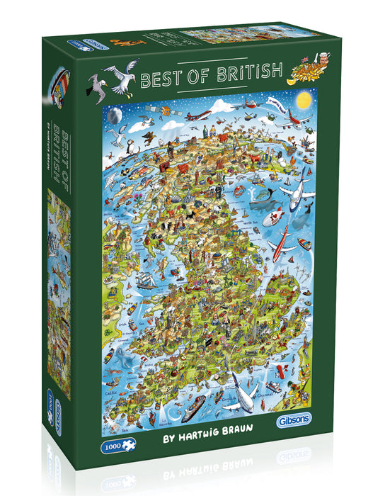 Gibsons Best of British 1000pc Jigsaw Puzzle
