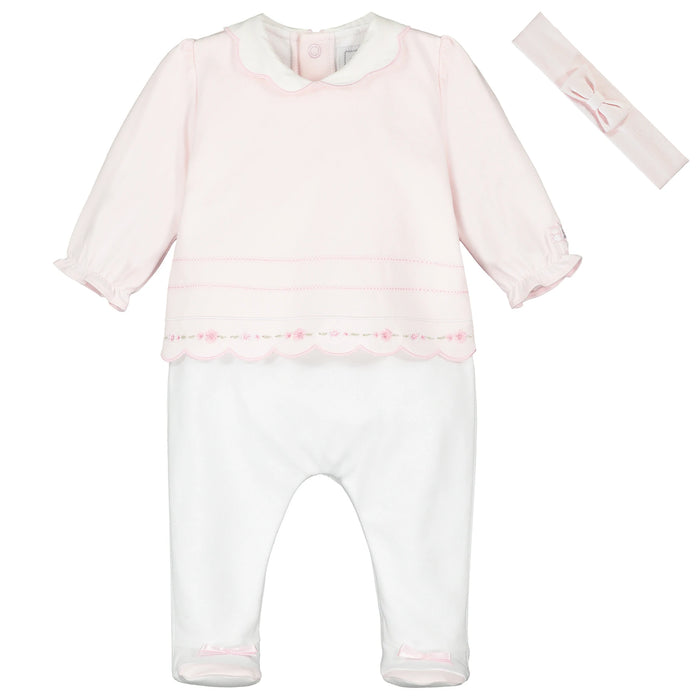 Emile et Rose Betty Baby Girls Babygrow & Hairband