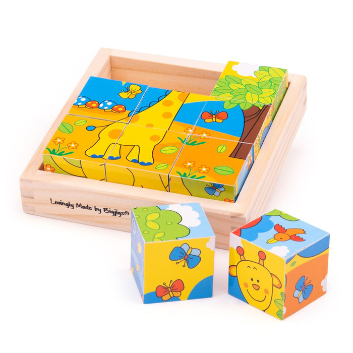 Bigjigs Safari Cube Puzzle