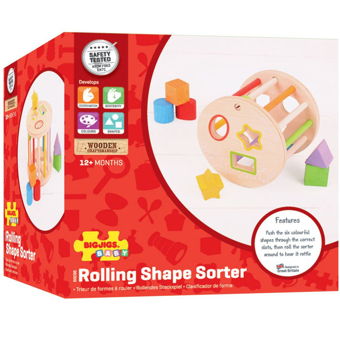 Bigjigs First Rolling Shape Sorter