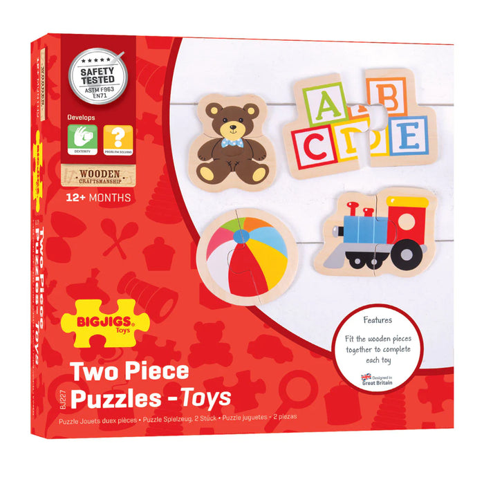 Bigjigs Two Piece Puzzle - Toys