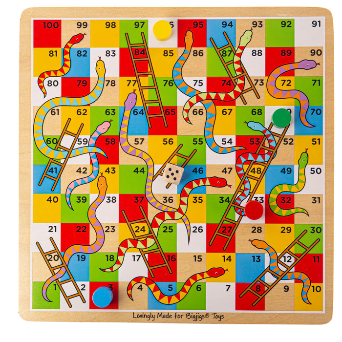 Bigjigs Traditional Snakes and Ladders