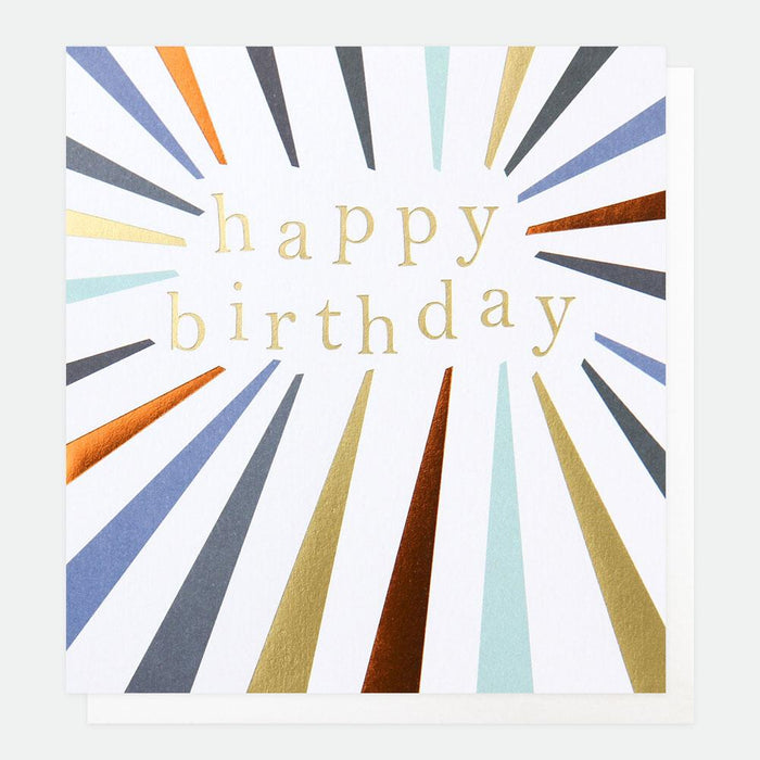 Caroline Gardner Rainbow Burst Happy Birthday Card