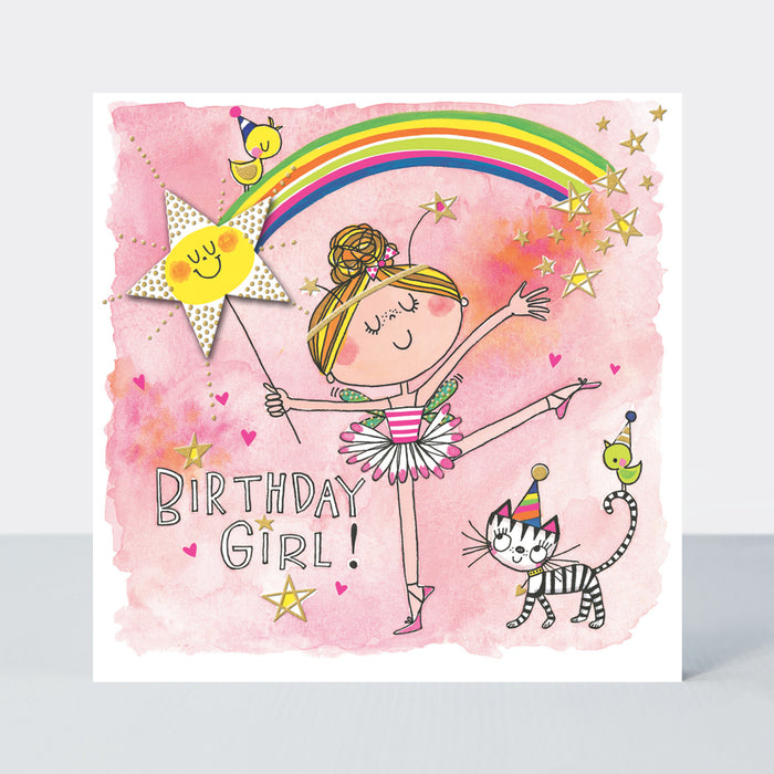 Rachel Ellen Birthday Card - Ballerina Fairy
