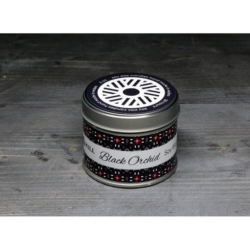Valley Mill Tapestry Tin Candle - Black Orchid