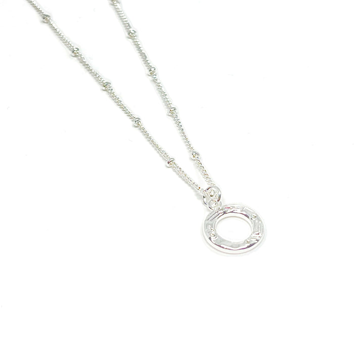 Clementine Bonnie Circle Necklace - Silver