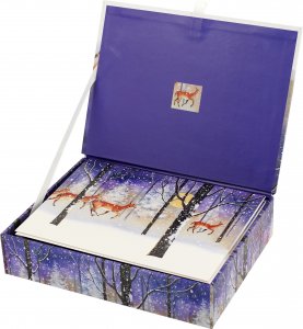 Peter Pauper Boxed Christmas Cards - Deer In Snowfall
