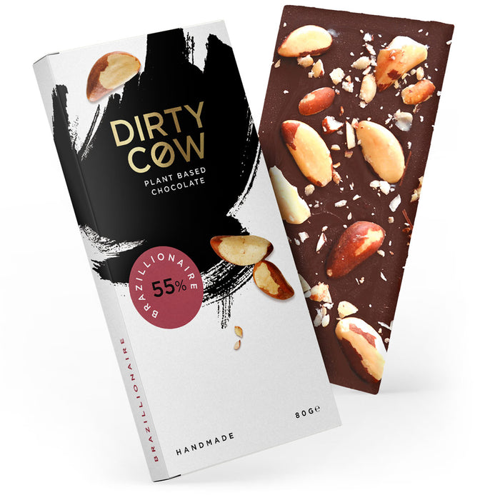 Dirty Cow Dairy Free Chocolate Bar - Brazillionaire