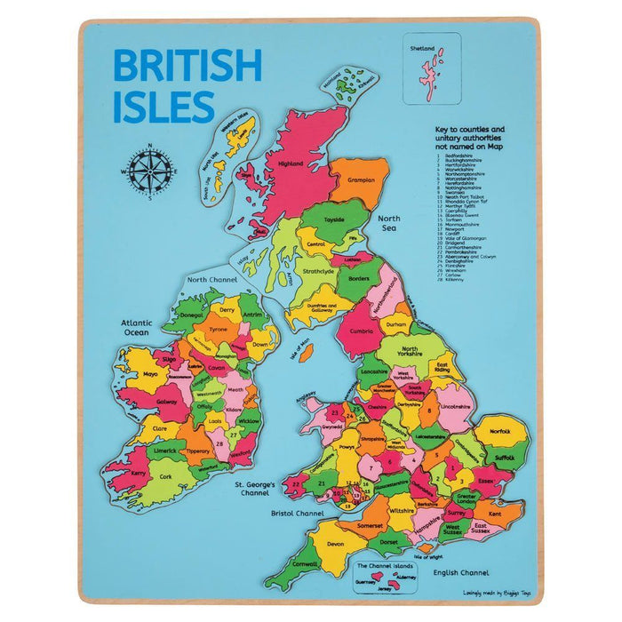 Bigjigs British Isles World Map Puzzle