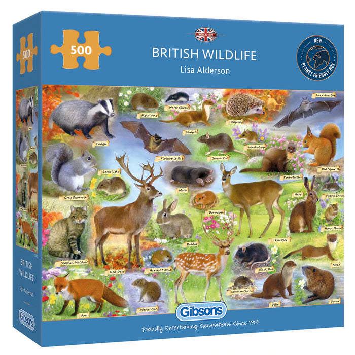Gibsons British Wildlife 500pc Jigsaw Puzzle
