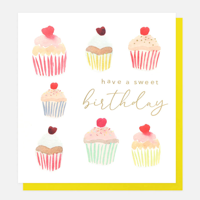 Caroline Gardner Sweet Cupcakes Birthday Card