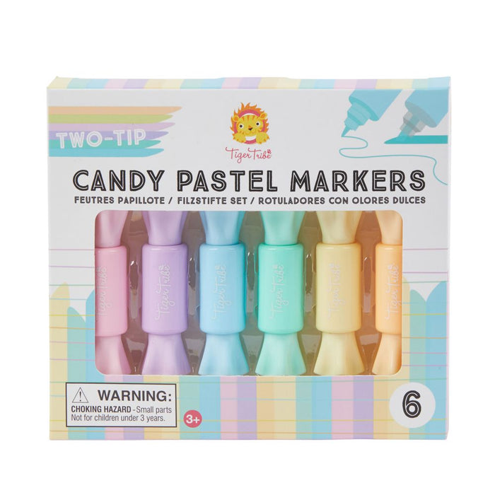 Bigjigs Two-Tip Candy Pastel Markers