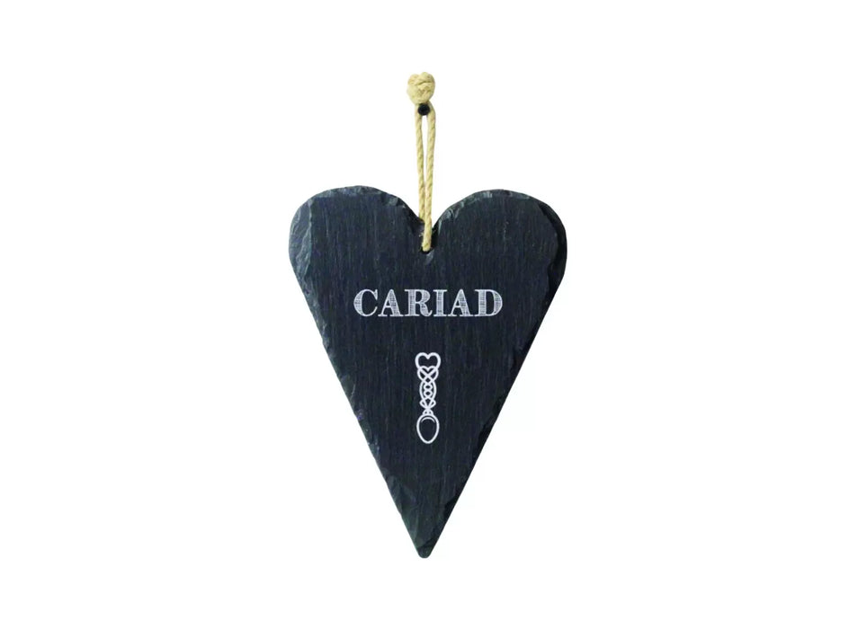 Valley Mill Cariad Large Welsh Slate Heart