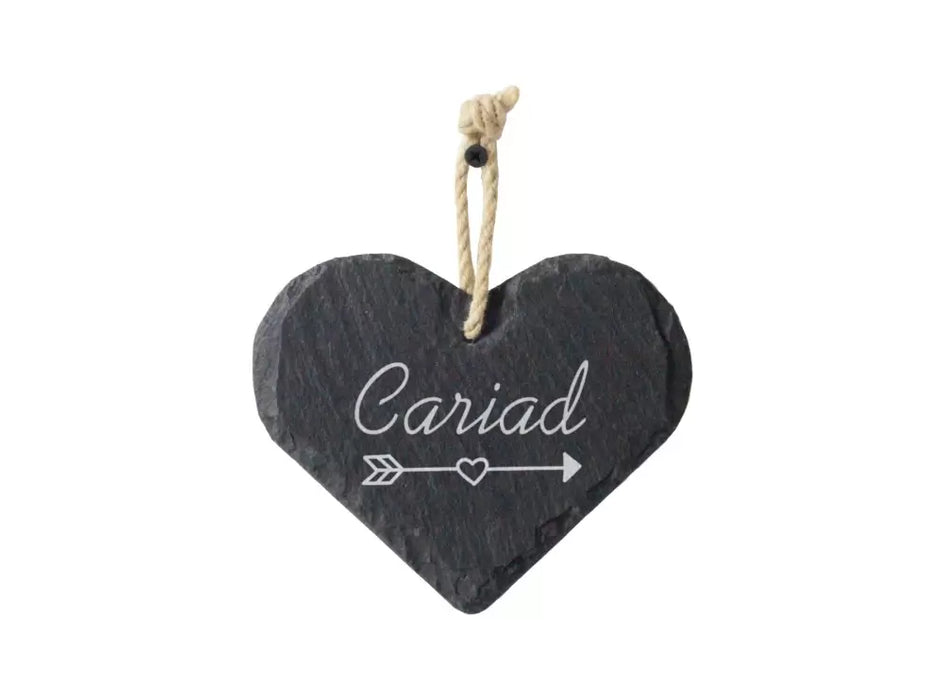 Valley Mill Cariad Medium Welsh Slate Heart
