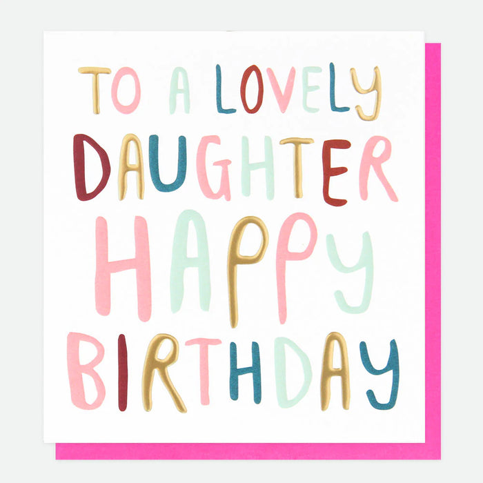 Caroline Gardner Text Birthday Card For Daughter