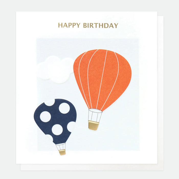 Caroline Gardner Hot Air Balloons Birthday Card
