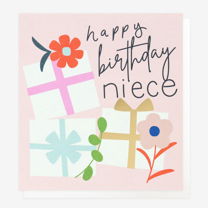 Caroline Gardner Presents Birthday Card For Niece