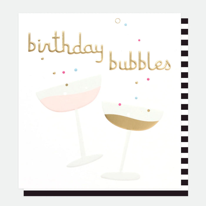 Caroline Gardner Bubbles Birthday Card