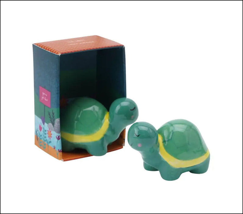 Live Happy Lucky Tortoise Ceramic Charm