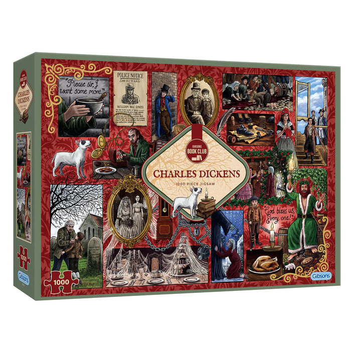 Gibsons Book Club : Charles Dickens 1000pc Jigsaw Puzzle