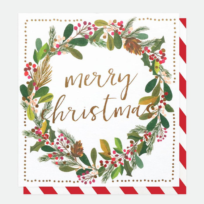 Caroline Gardner Charity Christmas Cards (Pack of 8) - Wreath