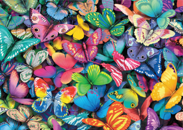 Cheatwell Games Double-Trouble Butterflies 500pc Jigsaw Puzzle