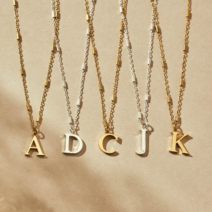 Chlobo Gold 'A' Initial Necklace