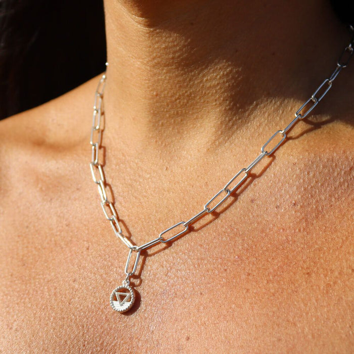 Chlobo Silver Link Chain Water Necklace