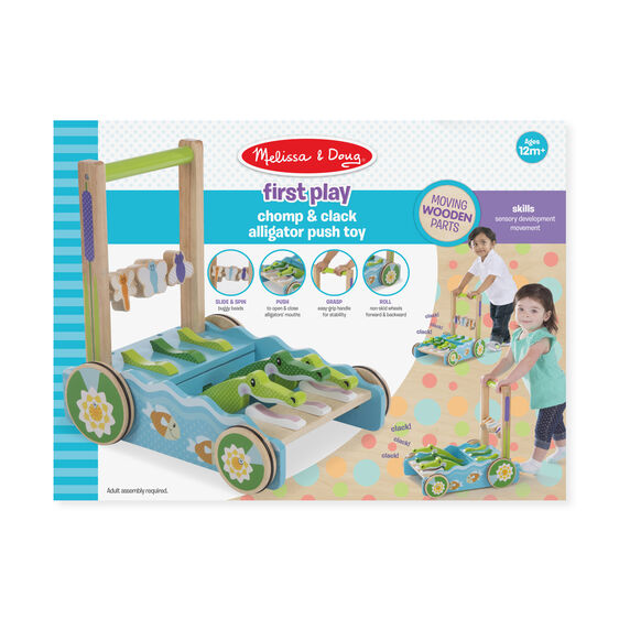 Melissa and Doug First Play Chomp and Clack Alligator Push Along