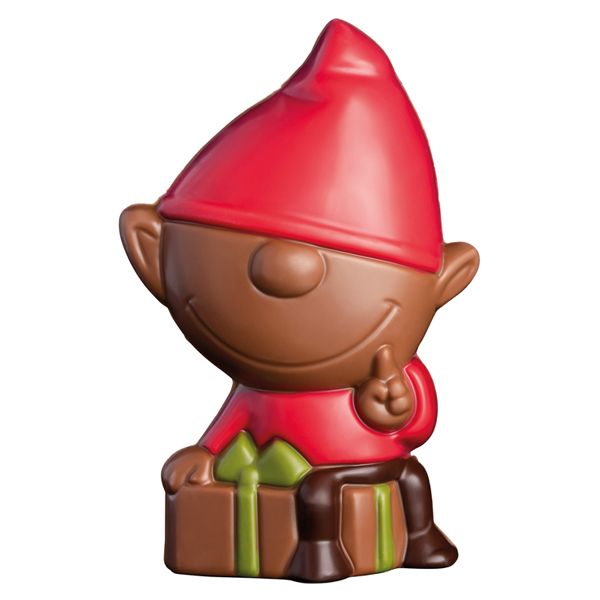 Chocolate Christmas Elf Figure